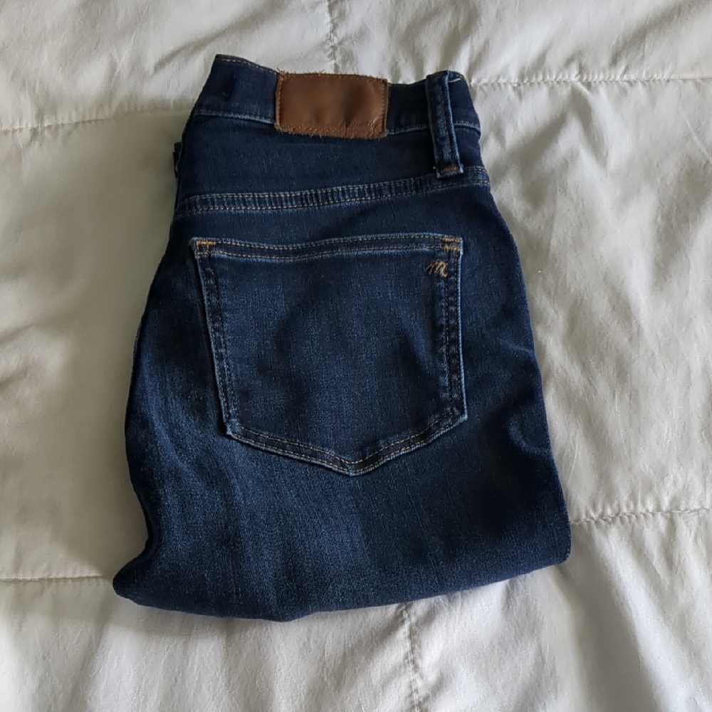 Madewell Dark Blue Men's Jeans with Brown Accent
